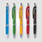 Branded Soft-Touch Click Pen with Stylus
