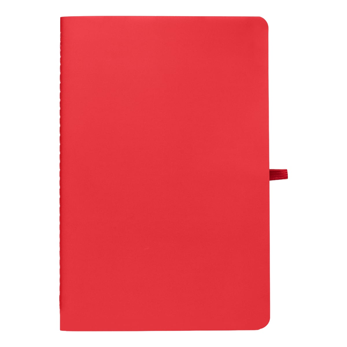 Branded Stone Paper Soft Touch Lined Journal - A5 in Red