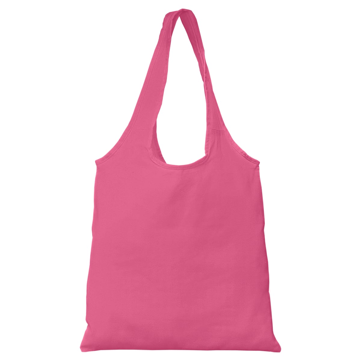 Branded Recycled Cotton Everyday Shopping Tote Bag in Pink