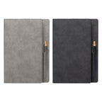 Branded Refillable Suede-Feel PU Journal Set with Pen