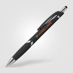 Branded Soft-Touch Click Pen with Stylus