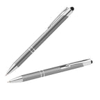 Branded Matte Aluminium Stylus Pen in Silver