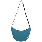 Branded Recycled Nylon Crossbody Shoulder Bag in Teal
