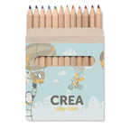 Branded 12 Coloured Pencils Set