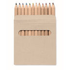 Branded 12 Coloured Pencils Set without branding