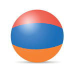 Branded Striped Inflatable Beach Ball without branding