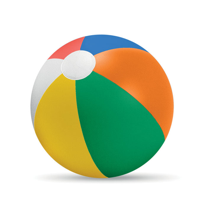 Branded Striped Inflatable Beach Ball without branding