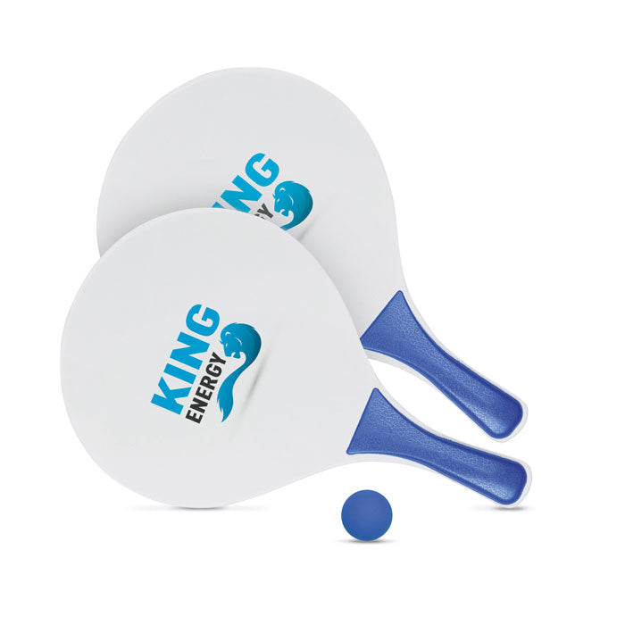 Branded MDF Beach Tennis Set in Blue