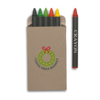 Branded Carton of 6 Wax Crayons