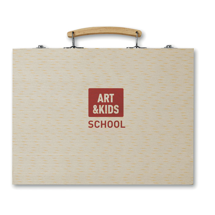 Branded 66 Piece Artist Set in Wooden Box