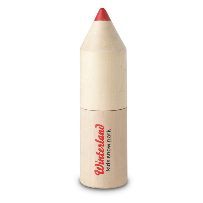 Branded pencil set in wooden box, printed