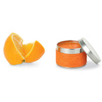 Branded Fragrance Candle in Tin Box in Orange