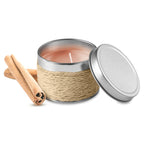 Branded Fragrance Candle in Tin Box in Brown