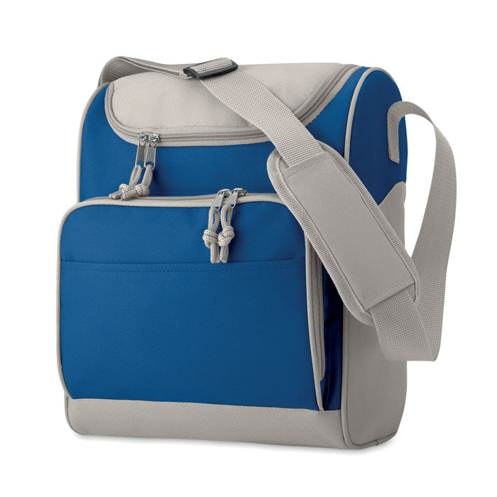 Branded Cooler Bag with Front Pocket in Blue