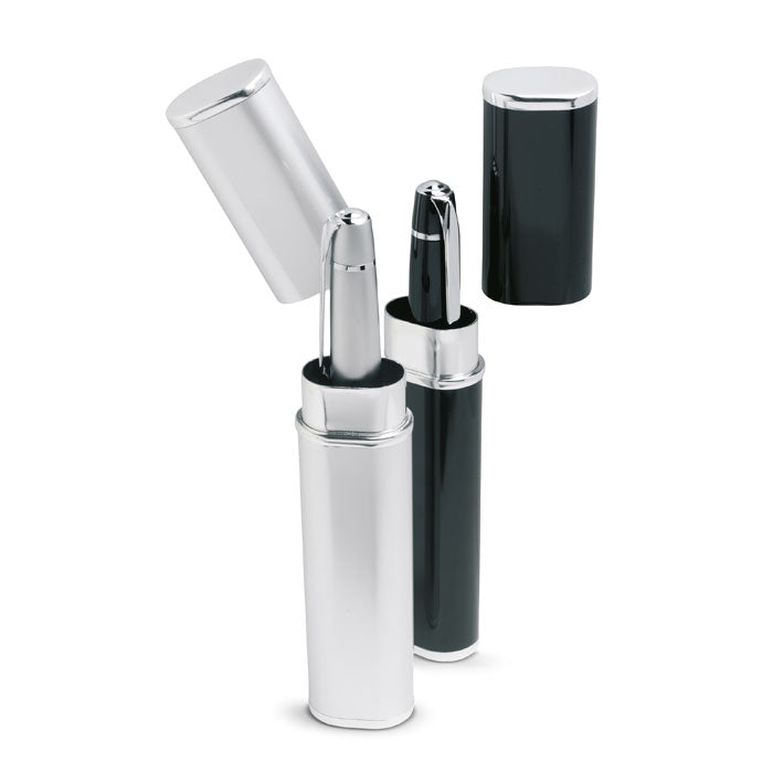 Branded Metal Twist Pen in Aluminium Gift Case without branding