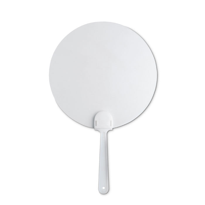 Branded Frosted Transparent Hand Fan without branding