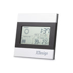 Branded Black and Silver Weather Station
