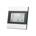 Branded Black and Silver Weather Station