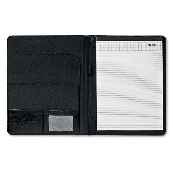 Branded A4 PU Portfolio with Metal Logo Plate without branding