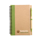 Branded B6 Recycled Paper Notebook with Pen