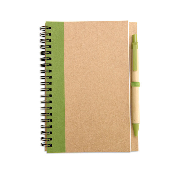 Branded B6 Recycled Paper Notebook with Pen