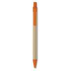Branded Paper and PLA Corn Ball Pen in Orange