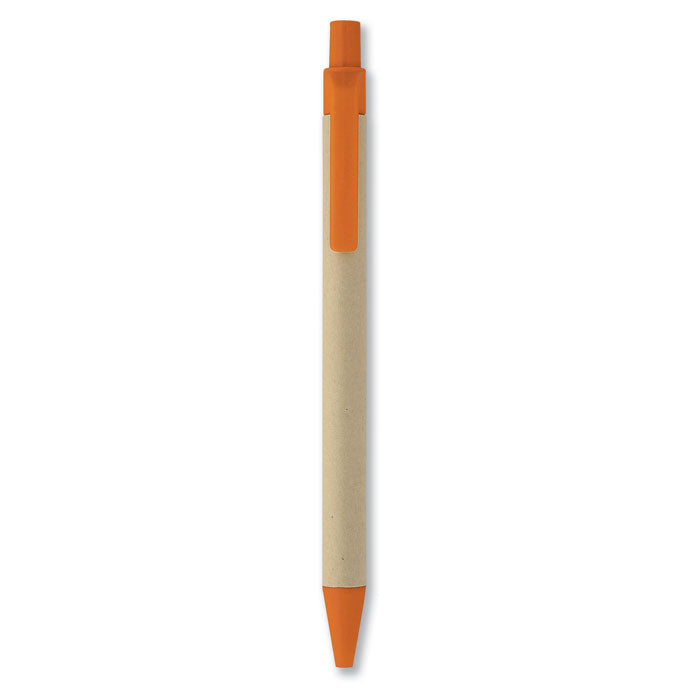 Branded Paper and PLA Corn Ball Pen in Orange