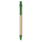 Branded Paper and PLA Corn Ball Pen in Green