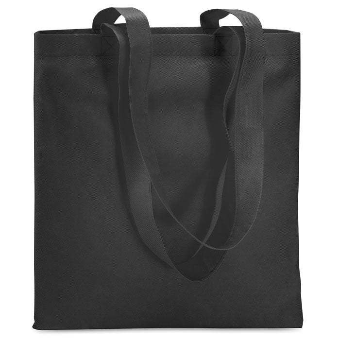 Branded Nonwoven Shopping Bag 80gsm 40 x 40cm in Black