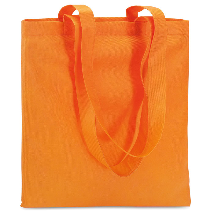 Branded Nonwoven Shopping Bag 80gsm 40 x 40cm in Orange