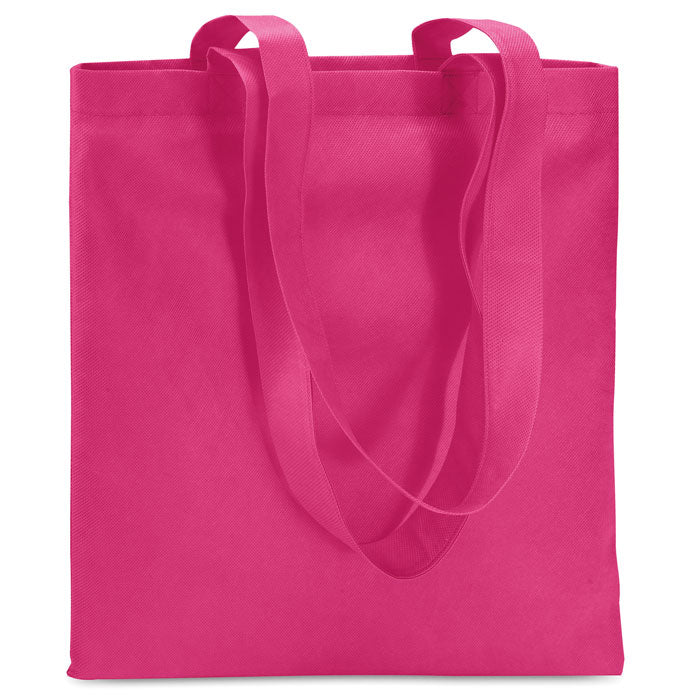 Branded Nonwoven Shopping Bag 80gsm 40 x 40cm in Pink