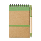 Branded A6 Recycled Paper Notebook with Pen without branding