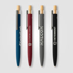Branded Recycled Aluminium and Bamboo Pen