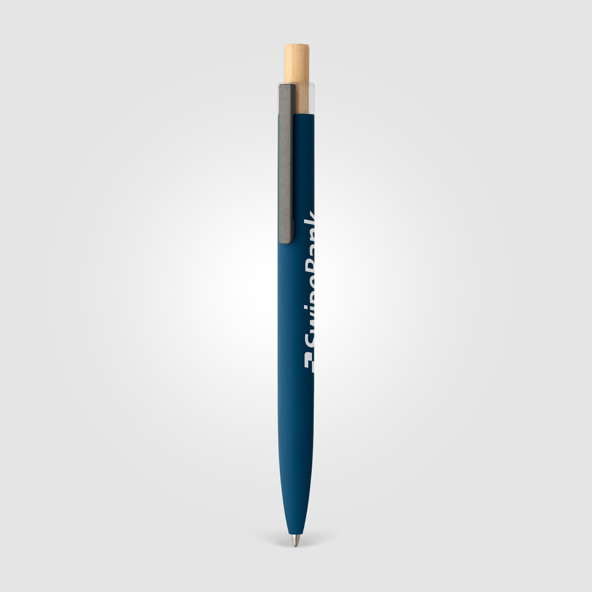 Branded Recycled Aluminium and Bamboo Pen