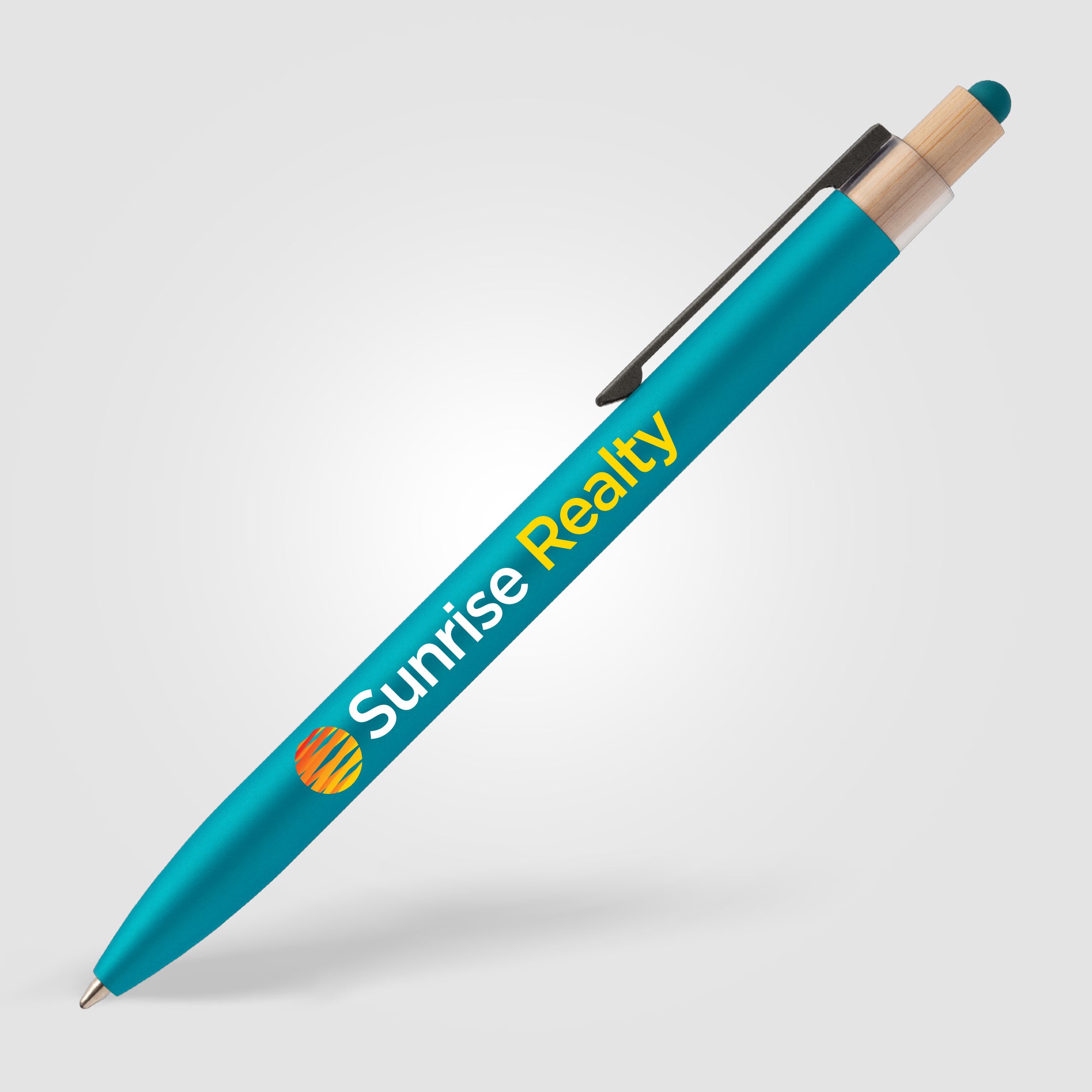 Branded Aluminium and Bamboo Stylus Pen