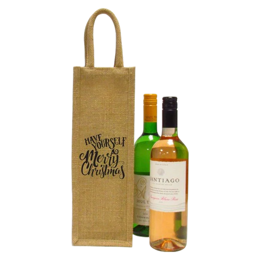 Wine Bottle Jute Bag