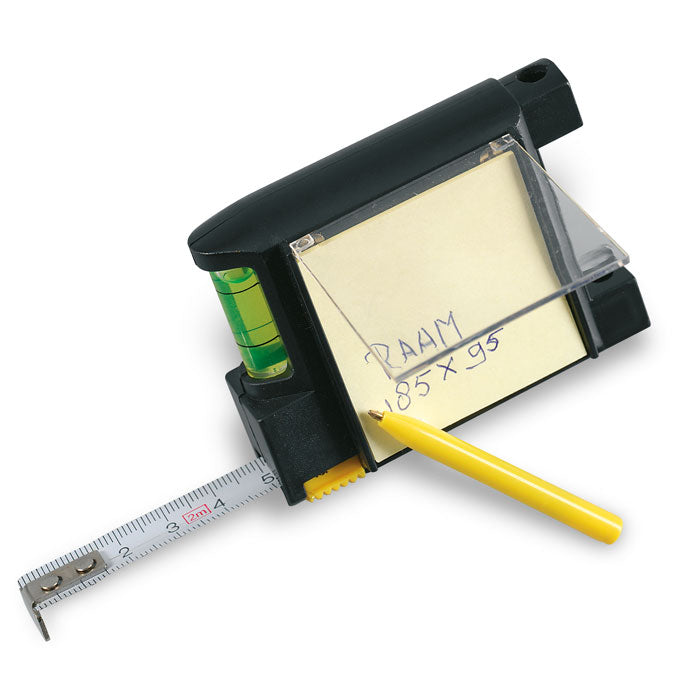 Branded 2m Measuring Tape with Memo Pad and Pen