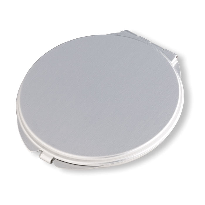 Branded Aluminium Make-Up Mirror in Velvet Case without branding