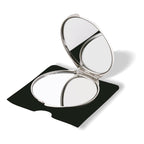 Branded Aluminium Make-Up Mirror in Velvet Case
