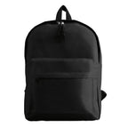Branded 600D Polyester Backpack in Black