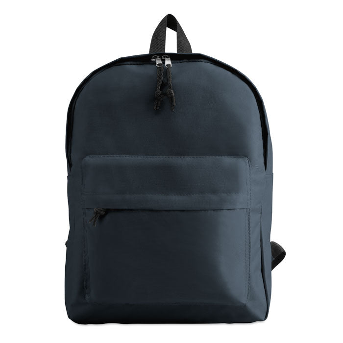 Branded 600D Polyester Backpack in Blue