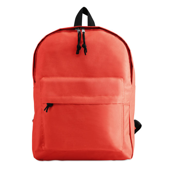 Branded 600D Polyester Backpack in Red