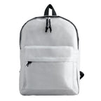 Branded 600D Polyester Backpack in White