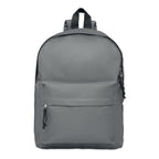 Branded 600D Polyester Backpack in Grey