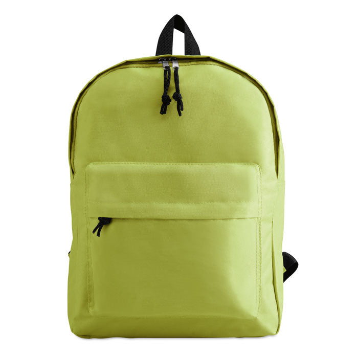 Branded 600D Polyester Backpack in Green