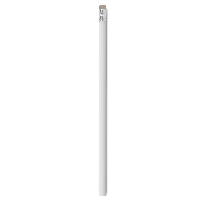 Branded natural pencil with eraser