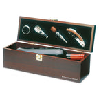 Branded Wooden Gift Box Wine Set for One Bottle