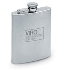 Branded Slim Satin Hip Flask 200ml