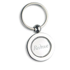 Branded Globe Metal Key Ring without branding