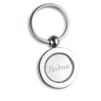 Branded Globe Metal Key Ring